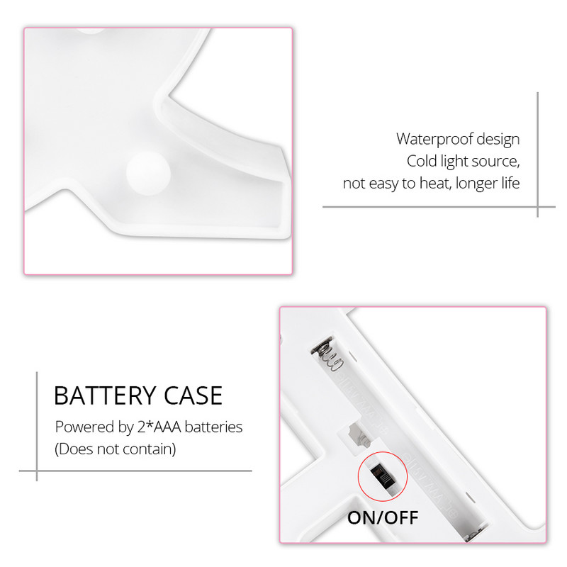 15 CM LED burtu lampiņas vārda kombinācija burtu sirds nakts gaisma dzimšanas dienas Valentīna dienas kāzu ballīšu galda mājas dekorēšanai