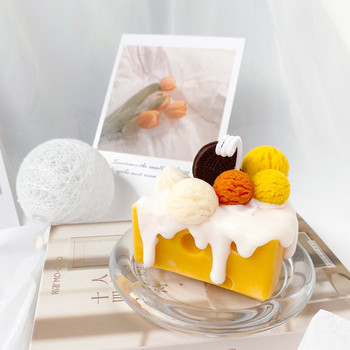 Φόρμα σιλικόνης DIY για την παρασκευή σαπουνιού για κεριά Μπισκότα Candy Cheese σχήμα παγωτού Mold star love