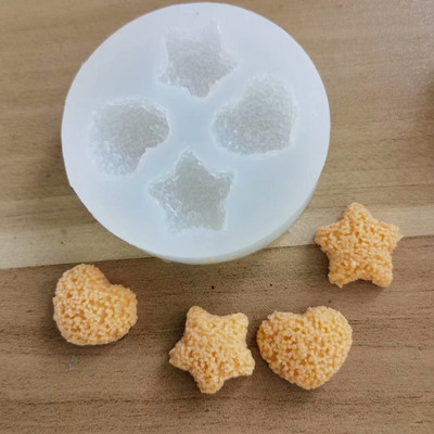 DIY silikoonvorm küünlaseebi valmistamiseks küpsised kommid juust jäätise kuju Vormitäht armastus