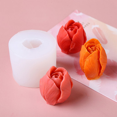 Φόρμα 3D για κερί τουλίπα Φόρμα σιλικόνης Διακοσμητικό κέικ σοκολάτας Χειροποίητο Diy Φόρμα Σαπουνιού Κεριά Προμήθειες