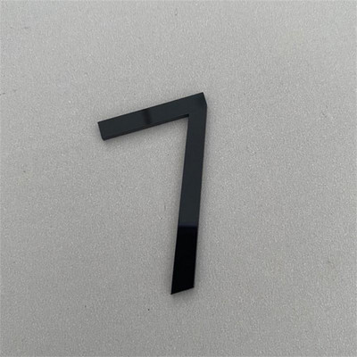 Peldošs ārējais mājas numurs uz durvīm Īpaši liela daudzdzīvokļu ēka akrila adrese un pastkastes plāksnīte Modernās numura zīmes