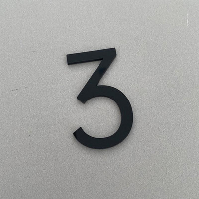 Peldošs ārējais mājas numurs uz durvīm Īpaši liela daudzdzīvokļu ēka akrila adrese un pastkastes plāksnīte Modernās numura zīmes