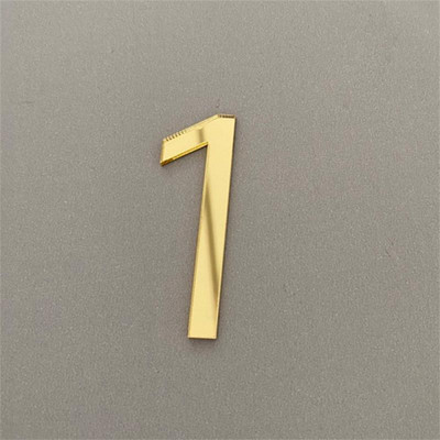 Peldošs ārējais mājas numurs uz durvīm Īpaši liela daudzdzīvokļu ēka akrila adrese un pastkastes plāksnīte Modernās numura zīmes