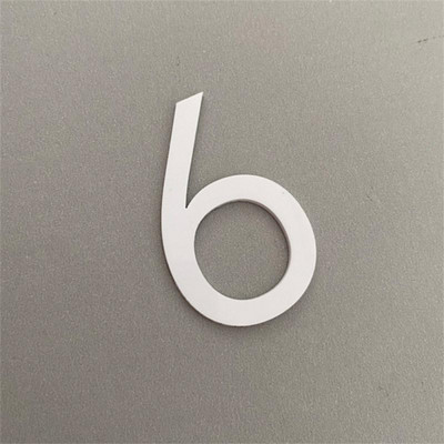 Peldošs ārējais mājas numurs uz durvīm Īpaši liela daudzdzīvokļu ēka akrila adrese un pastkastes plāksnīte Modernās numura zīmes