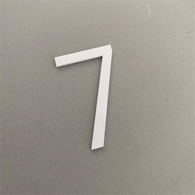 Peldošs ārējais mājas numurs uz durvīm Īpaši liela daudzdzīvokļu ēka akrila adrese un pastkastes plāksnīte Modernās numura zīmes