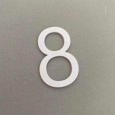 Peldošs ārējais mājas numurs uz durvīm Īpaši liela daudzdzīvokļu ēka akrila adrese un pastkastes plāksnīte Modernās numura zīmes