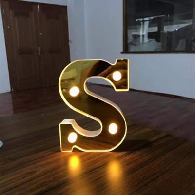 Alfabēts 26 angļu LED burtu nakts gaisma telts zīmju ciparu lampa Ziemassvētku rotājums mājas ballītei guļamistabā kāzu dzimšanas diena