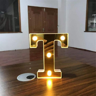 Alfabēts 26 angļu LED burtu nakts gaisma telts zīmju ciparu lampa Ziemassvētku rotājums mājas ballītei guļamistabā kāzu dzimšanas diena