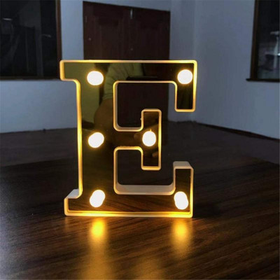 Alfabēts 26 angļu LED burtu nakts gaisma telts zīmju ciparu lampa Ziemassvētku rotājums mājas ballītei guļamistabā kāzu dzimšanas diena