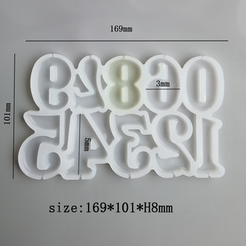 Силиконова форма за близалки с номера 0-9 Номер Свещ Форма за шоколадови бонбони Парти за рожден ден Baby Shower Инструмент за декориране на торти Форма за печене