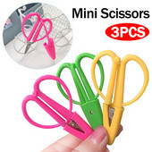 3 tk mini roostevabast terasest käärid kaasaskantav paber käsitöö käärid niidi lõikamiseks tikandid ohutuskäärid koos kaitseümbrisega