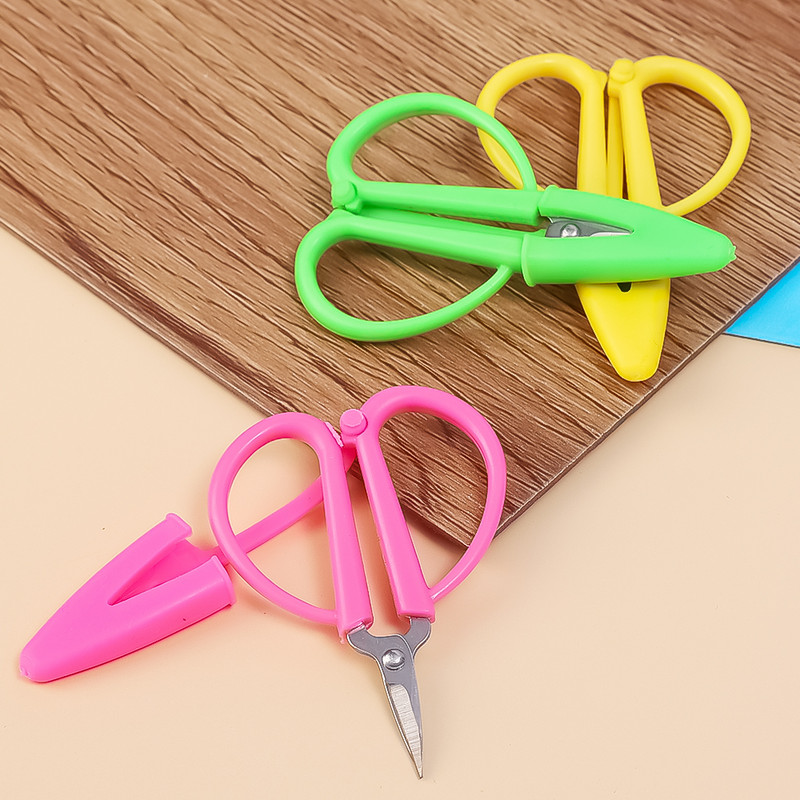 3 tk mini roostevabast terasest käärid kaasaskantav paber käsitöö käärid niidi lõikamiseks tikandid ohutuskäärid koos kaitseümbrisega