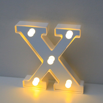 16 cm ábécé betűs LED lámpák világító szám betűs lámpák feliratkozás lámpa elemes éjszakai lámpa otthoni esküvői születésnapi dekorációhoz