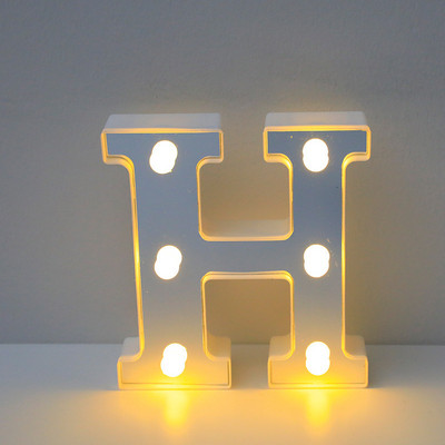 16 cm ábécé betűs LED lámpák világító szám betűs lámpák feliratkozás lámpa elemes éjszakai lámpa otthoni esküvői születésnapi dekorációhoz