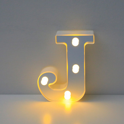 16 cm ábécé betűs LED lámpák világító szám betűs lámpák feliratkozás lámpa elemes éjszakai lámpa otthoni esküvői születésnapi dekorációhoz