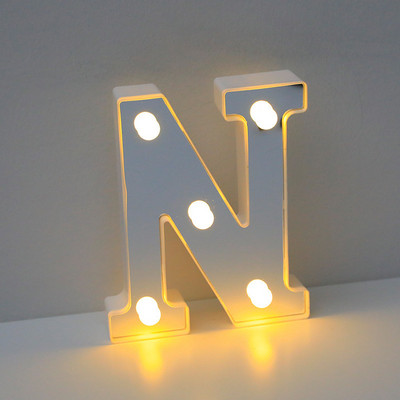 16 cm ábécé betűs LED lámpák világító szám betűs lámpák feliratkozás lámpa elemes éjszakai lámpa otthoni esküvői születésnapi dekorációhoz