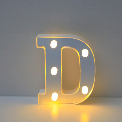 16 cm ábécé betűs LED lámpák világító szám betűs lámpák feliratkozás lámpa elemes éjszakai lámpa otthoni esküvői születésnapi dekorációhoz
