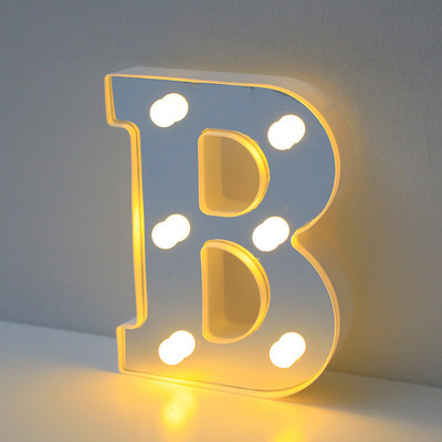 16 cm ábécé betűs LED lámpák világító szám betűs lámpák feliratkozás lámpa elemes éjszakai lámpa otthoni esküvői születésnapi dekorációhoz