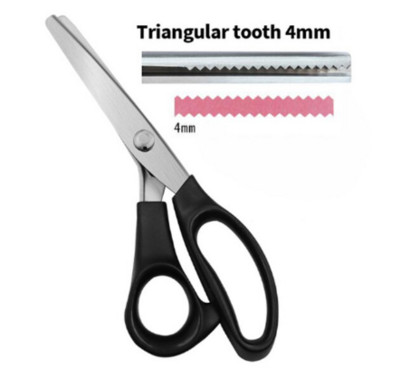 DIY μοτίβο ψαλίδι ύφασμα Δείγμα κοπής δαντέλας ψαλίδι σκύλου οδοντωτό ημικύκλιο κύμα Εργαλείο κοπής Art Tailor Pattern Δόντια