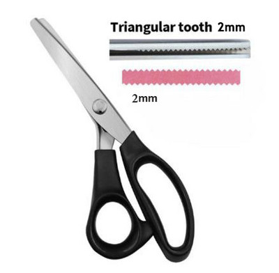 DIY μοτίβο ψαλίδι ύφασμα Δείγμα κοπής δαντέλας ψαλίδι σκύλου οδοντωτό ημικύκλιο κύμα Εργαλείο κοπής Art Tailor Pattern Δόντια