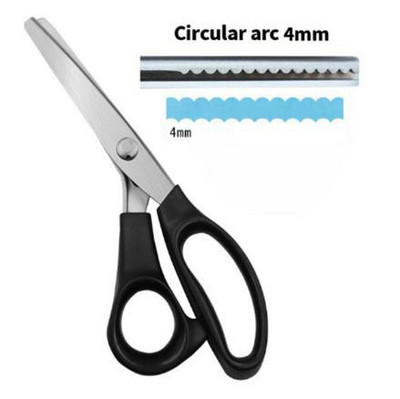 DIY μοτίβο ψαλίδι ύφασμα Δείγμα κοπής δαντέλας ψαλίδι σκύλου οδοντωτό ημικύκλιο κύμα Εργαλείο κοπής Art Tailor Pattern Δόντια