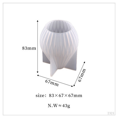 DIY Γεωμετρικό Κερί Καλούπι Σιλικόνης Ρίγα Κυλινδρικό Τριγωνικό Καλούπι Σιλικόνης Χειροποίητο Κερί Καλούπι Κεριού Προμήθειες Παραγωγής