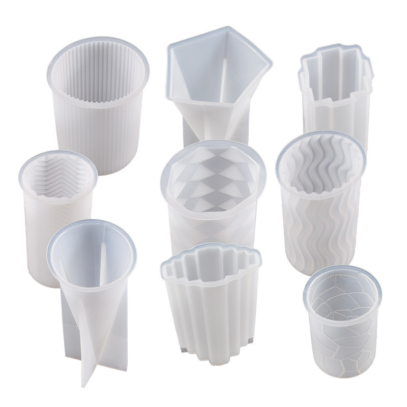 DIY Γεωμετρικό Κερί Καλούπι Σιλικόνης Ρίγα Κυλινδρικό Τριγωνικό Καλούπι Σιλικόνης Χειροποίητο Κερί Καλούπι Κεριού Προμήθειες Παραγωγής