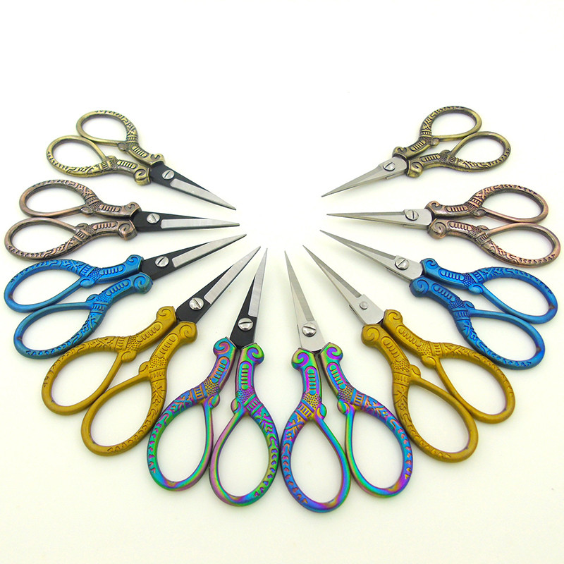 Roostevabast terasest vintage käärid õmbluskanga lõikurid tikandid käärid rätsepa käärid kääride tööriistad õmbluskääride jaoks