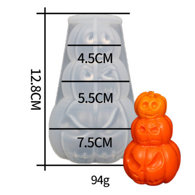 Halloween Witch Ghost Candle Mould σιλικόνης DIY Grimace Σαπούνι κολοκύθας Ρητίνη Γύψος Εργαλείο Κατασκευής Καλούπι σοκολάτας Φάρσα Δώρα για πάρτι