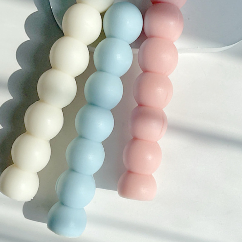 Geometrie 6 bile cilindru mucegai din silicon pentru lumânări DIY zahăr tărtăcuță săpun rășină Gyp instrument de fabricare ciocolată bomboane mucegai Home Decor Cadouri