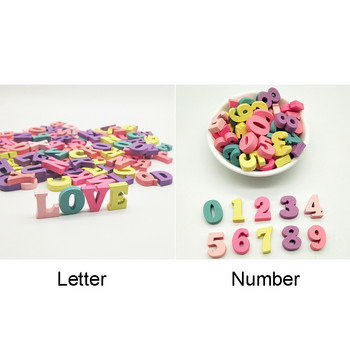 100 τμχ Αλφάβητο Διακοσμητικό Μπλοκ σπιτιού 15mm Craft Word Αριθμοί Μικτό Δώρο Ξύλινα Γράμματα Χειροποίητο Πολύχρωμο DIY Party