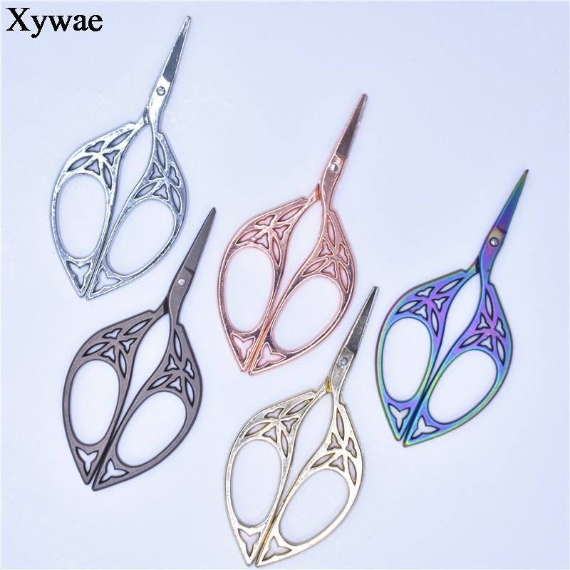 Nerūsējošā tērauda dūriens Retro vintage antīki smalki izšuvumi šūšanas drēbnieki šķērveida rokdarbu audumi rokdarbu instrumenti šūšanai