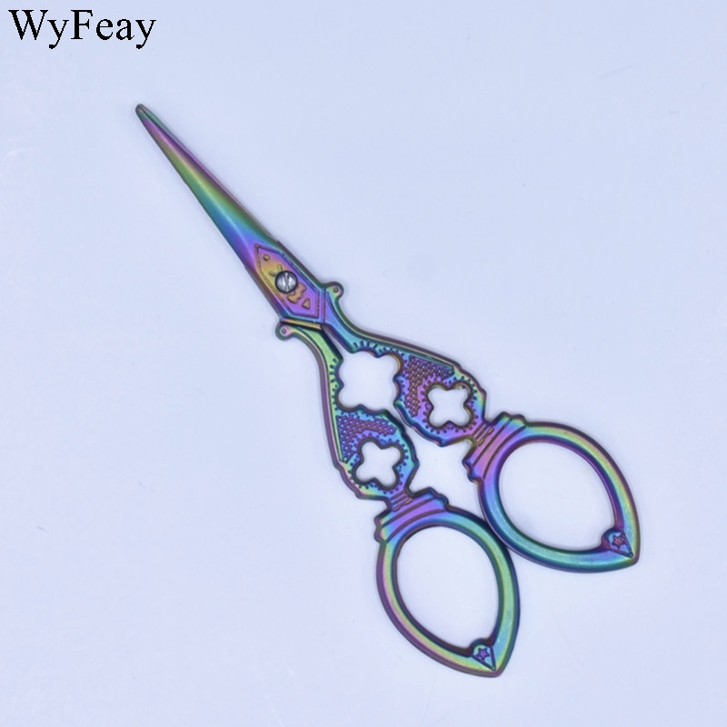 Ristpistes Retro Vintage käärid Antiikne näputöö Tikand ja õmblus käärid Käsitöö rätsep niidi kangalõikuri tööriistad