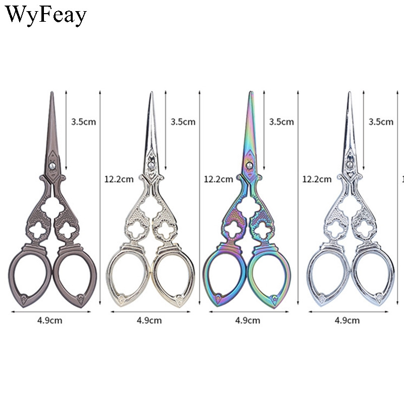 Ristpistes Retro Vintage käärid Antiikne näputöö Tikand ja õmblus käärid Käsitöö rätsep niidi kangalõikuri tööriistad