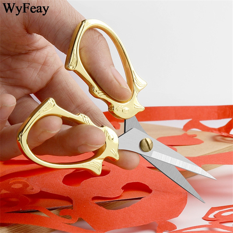 Foarfece vintage din oțel inoxidabil, cusut, broderie, cusut, foarfece de tăiat, retro Zakka, foarfece de croitorie, artizanat pentru țesături