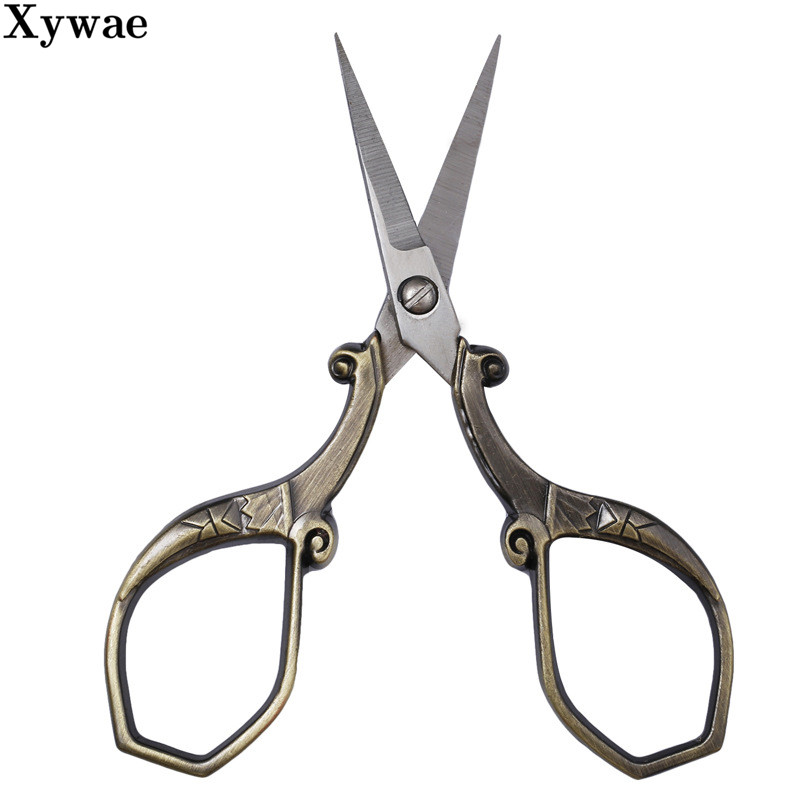 Foarfece de cusut din oțel inoxidabil pentru cusut pentru cusut Foarfece de broderie de epocă Foarfecă de croitorie Instrument pentru ață Foarfece pentru fire