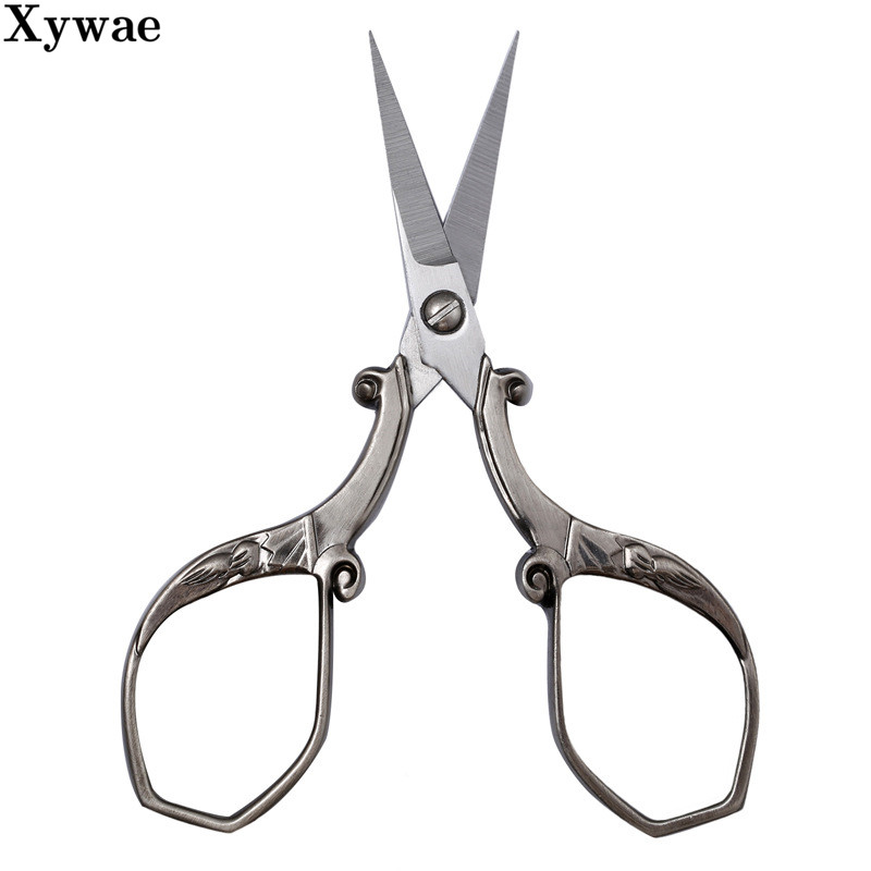 Foarfece de cusut din oțel inoxidabil pentru cusut pentru cusut Foarfece de broderie de epocă Foarfecă de croitorie Instrument pentru ață Foarfece pentru fire