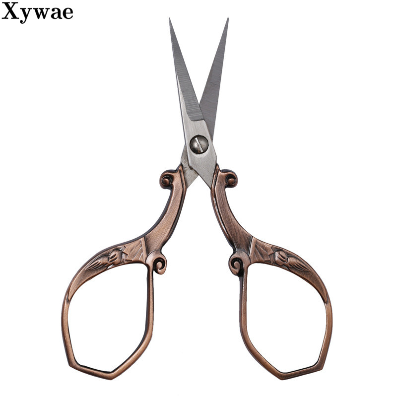 Foarfece de cusut din oțel inoxidabil pentru cusut pentru cusut Foarfece de broderie de epocă Foarfecă de croitorie Instrument pentru ață Foarfece pentru fire