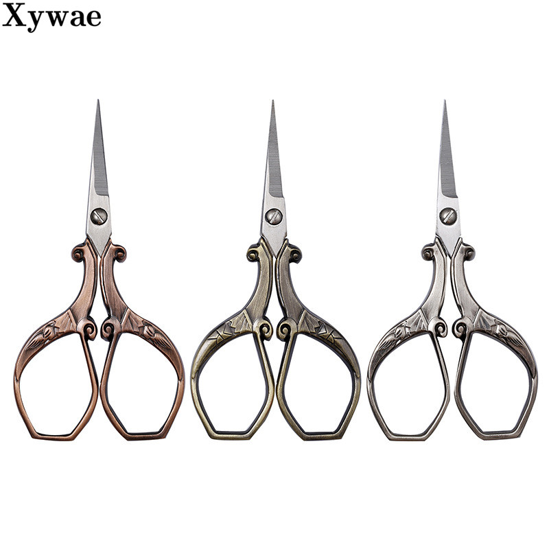 Foarfece de cusut din oțel inoxidabil pentru cusut pentru cusut Foarfece de broderie de epocă Foarfecă de croitorie Instrument pentru ață Foarfece pentru fire