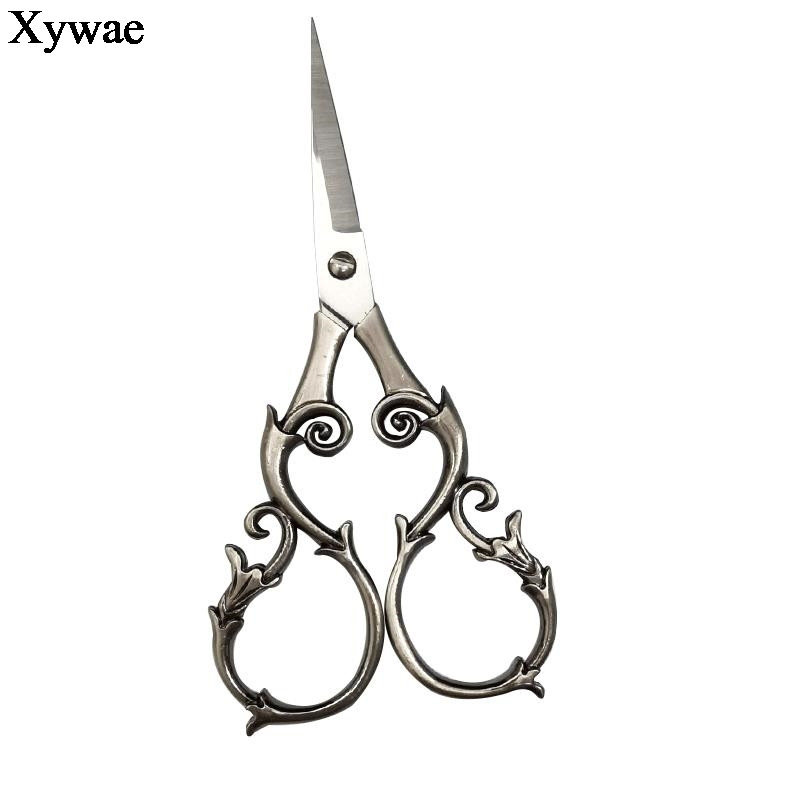 Retro vintage šķēres antīkas griešanas izšūšanas krustdūriena šūšanas rīks nerūsējošā tērauda amatniecības šķēres Rokdarbu formas šķēres