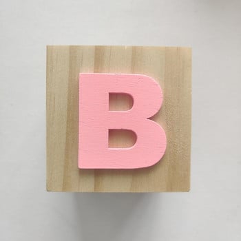 Fashion Wood Block Pine Wood Letter Block Χωρίς γρατσουνιές Ανεξάρτητο Early Educational Letter Block χωρίς γρατσουνιές