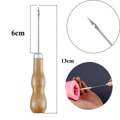 100 vnt vaškuotų medvilninių žvakių dagčių rinkinys su stovu Originalios bedūmių žvakių dagtelės Sojų aliejaus vaško šerdies austos žvakių gamybos reikmenys