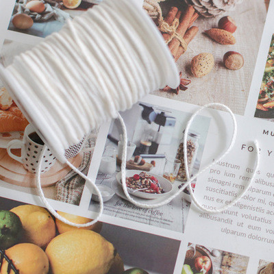 1 rulonas 200 pėdų 61M baltas žvakių dagtis medvilninė žvakė austinė dagtis žvakėms pasidaryk pats ir žvakių gamybai