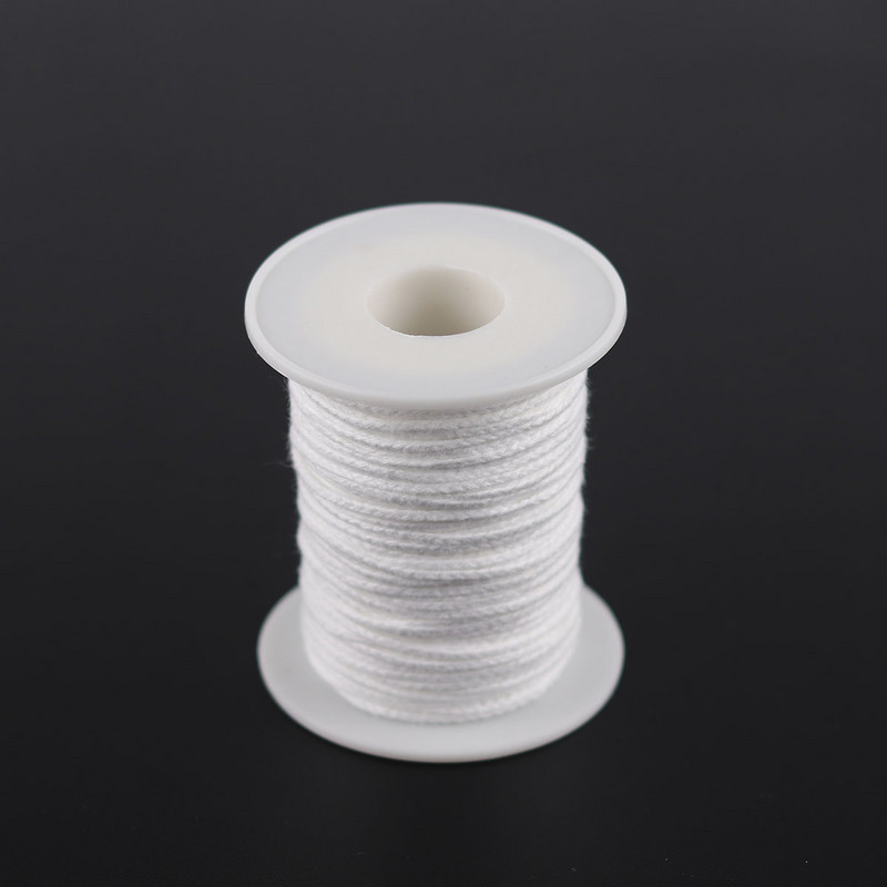 1 rulonas 200 pėdų 61M baltas žvakių dagtis medvilninė žvakė austinė dagtis žvakėms pasidaryk pats ir žvakių gamybai