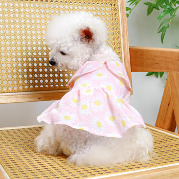 Κουτάβι Πριγκίπισσα Φόρεμα Άνοιξη Καλοκαίρι Μόδα για κατοικίδια Φούστα κινουμένων σχεδίων Μικρός σκύλος Χαριτωμένο πουκάμισο σχεδιαστών Γλυκά ρούχα Chihuahua Maltese