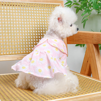 Κουτάβι Πριγκίπισσα Φόρεμα Άνοιξη Καλοκαίρι Μόδα για κατοικίδια Φούστα κινουμένων σχεδίων Μικρός σκύλος Χαριτωμένο πουκάμισο σχεδιαστών Γλυκά ρούχα Chihuahua Maltese