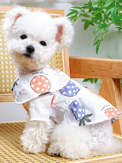 Kutsikas printsess Kleit Kevadsuvi Lemmikloomade Mood Multifilm Seelik Väike koer Armas Disainersärk Kass Armsad Riided Chihuahua Malta