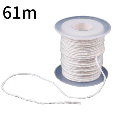 DIY Wax Core 61 M Long Cotton Woven Candle Lamp Wick Candle Accessories Candle Lamp Wick Candle Making Kit Candle Lamp Wick