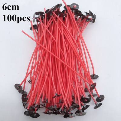 Vaškuotų medvilninių žvakių dagčių rinkinys Originalus bedūmių iš anksto vaškuotų žvakių dagčių rinkinys Sojų vaško šerdis su stovo įrankio žvakėmis gaminimo reikmenimis