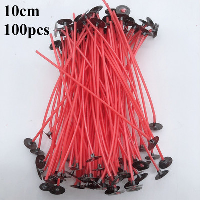 Vaškuotų medvilninių žvakių dagčių rinkinys Originalus bedūmių iš anksto vaškuotų žvakių dagčių rinkinys Sojų vaško šerdis su stovo įrankio žvakėmis gaminimo reikmenimis